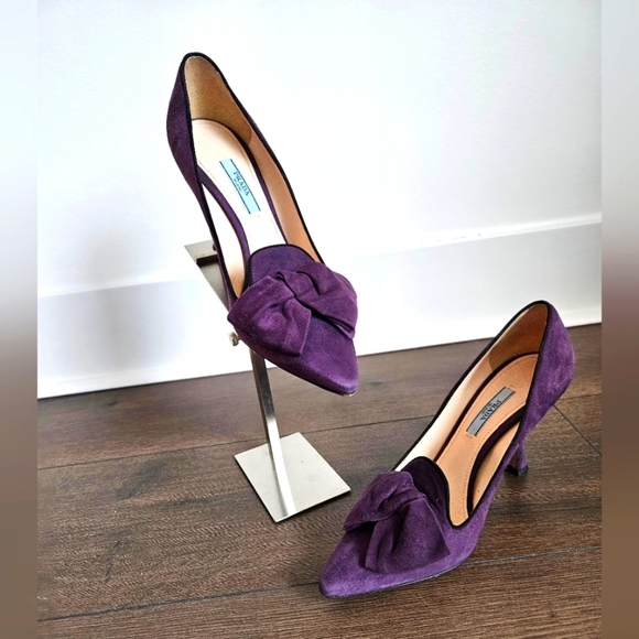 Prada Bougainvillea Suede Shoes - SIZE 38 - Picture 1 of 13